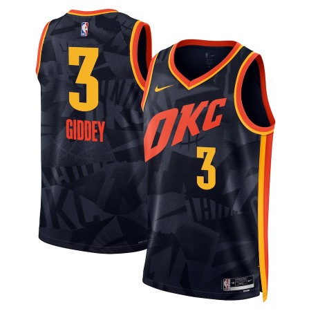 Dres Oklahoma City Thunder Josh Giddey Nike 2023-24 City Edition Crno Swingman
